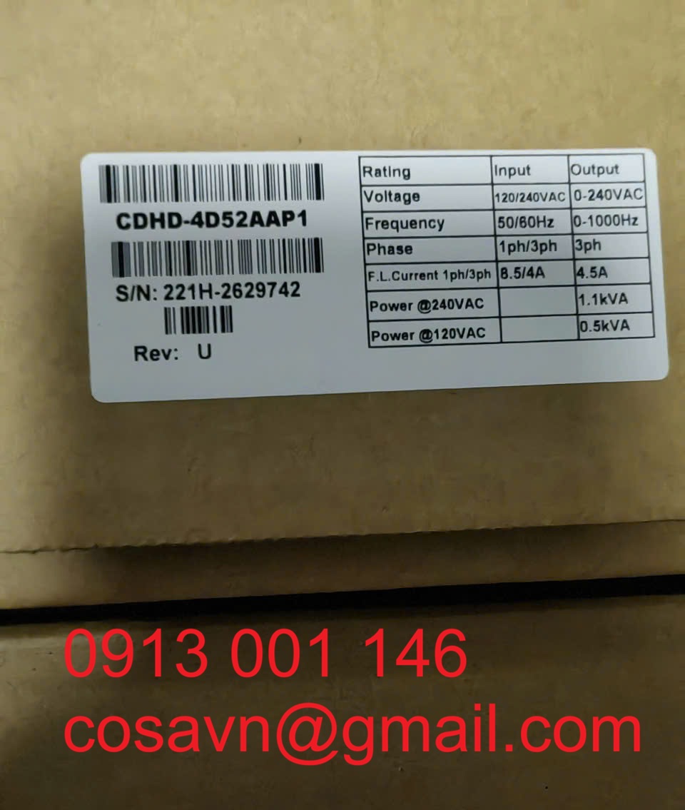 Bộ điều khiển servo hiệu suất cao Servotronix CDHD-4D52AAP1 CDHD-4D52AAP1